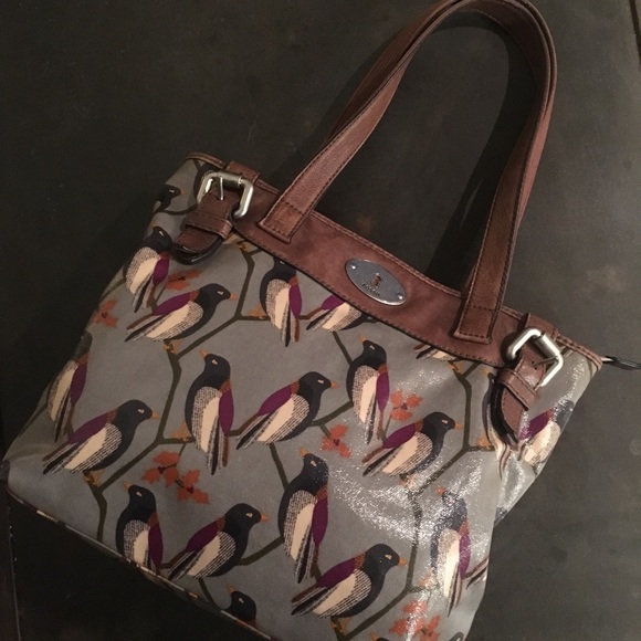 fossil bird purse